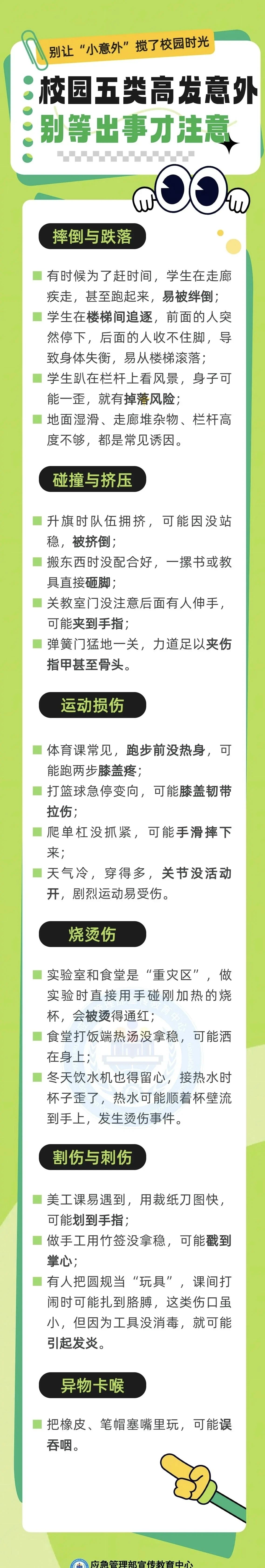 神獸歸位 | 校園五類高發(fā)意外，別等出事才注意！