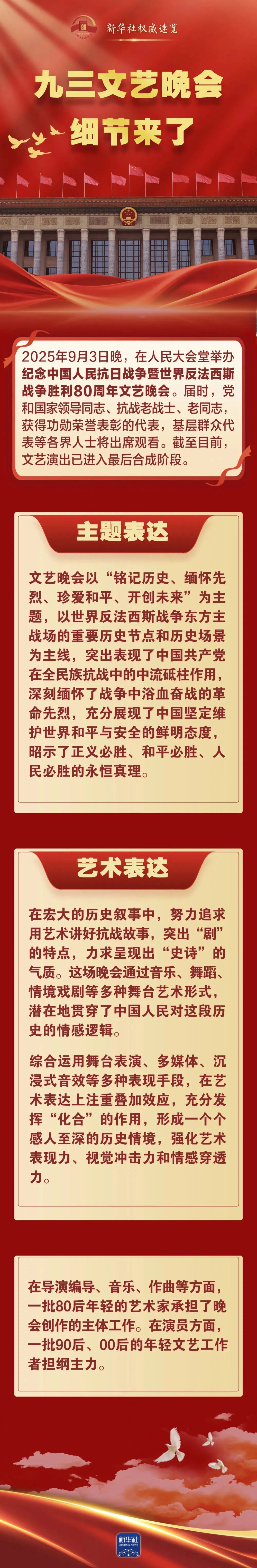 九三文藝晚會，細節(jié)來了！