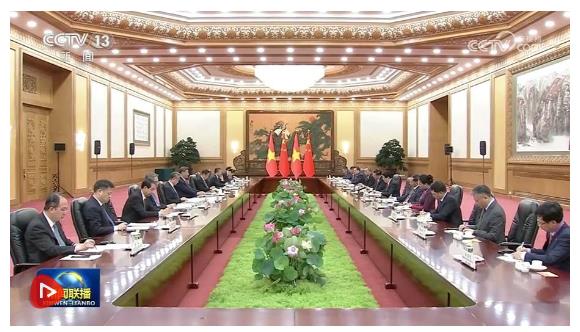 習近平會見越南國家主席梁強