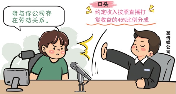團播主播起訴傳媒公司要求確認勞動關(guān)系
