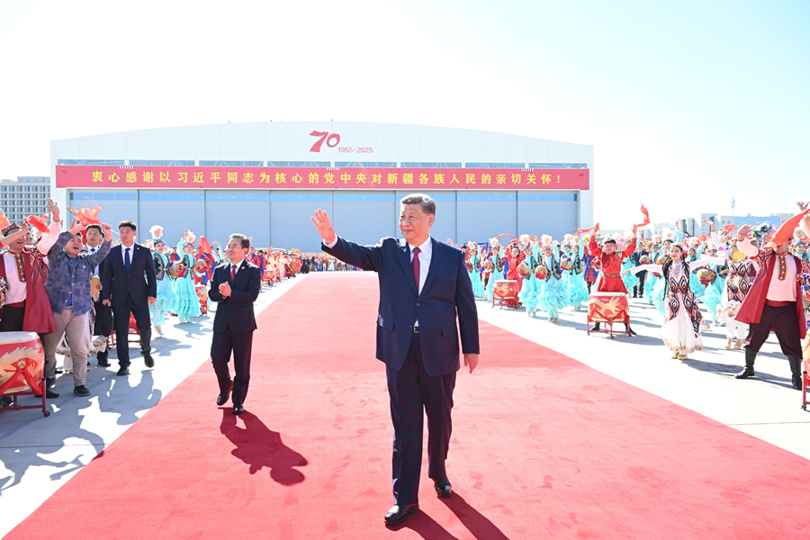 習(xí)近平在出席新疆維吾爾自治區(qū)成立70周年慶?；顒雍蠓祷乇本?></a></p>
		                <div   id="yboyl1ak6"   class=