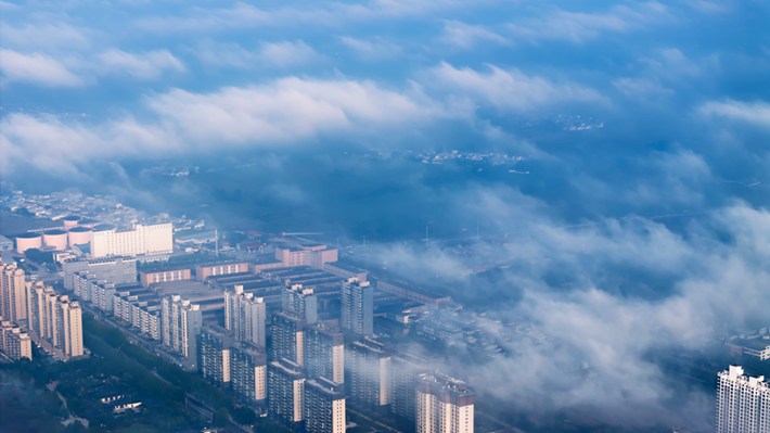 縣區(qū)動態(tài)|平流霧奇觀宛若仙境