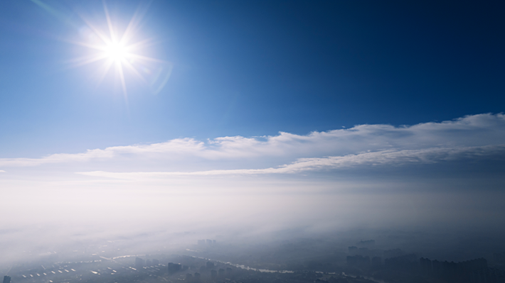 縣區(qū)動態(tài)|平流霧奇觀宛若仙境