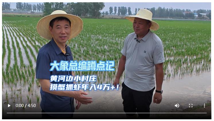 大象總編蹲點記│黃河邊小村莊 摸蟹抓蝦年入4萬+！