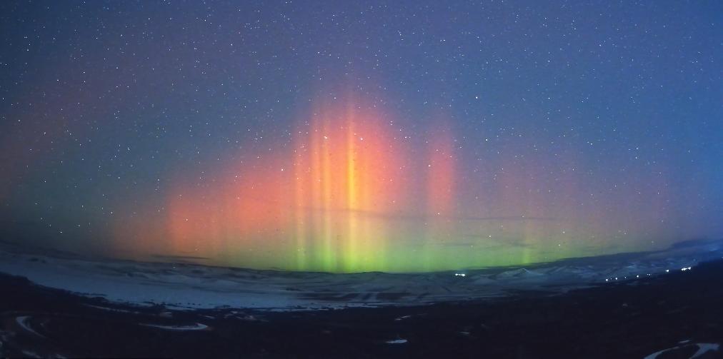 一大波美圖來了，他們在我國北方多地拍到了極光！