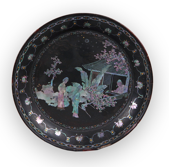 每日文物丨這塊螺鈿插屏，定格了陶淵明的悠然一刻