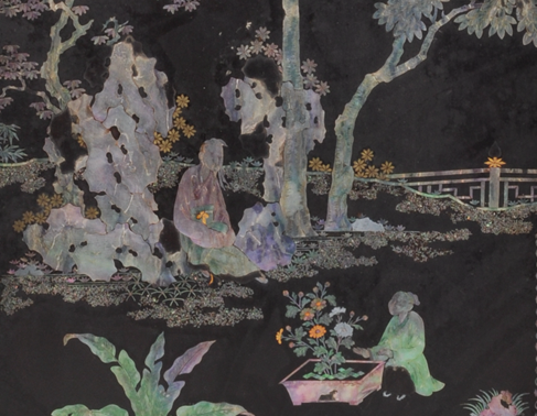 每日文物丨這塊螺鈿插屏，定格了陶淵明的悠然一刻