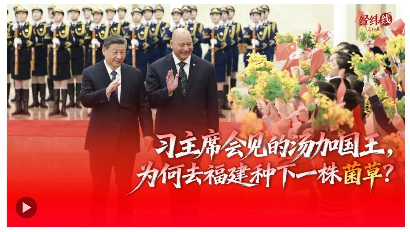 經(jīng)緯線·習(xí)主席會(huì)見(jiàn)的湯加國(guó)王，為何去福建種下一株菌草？