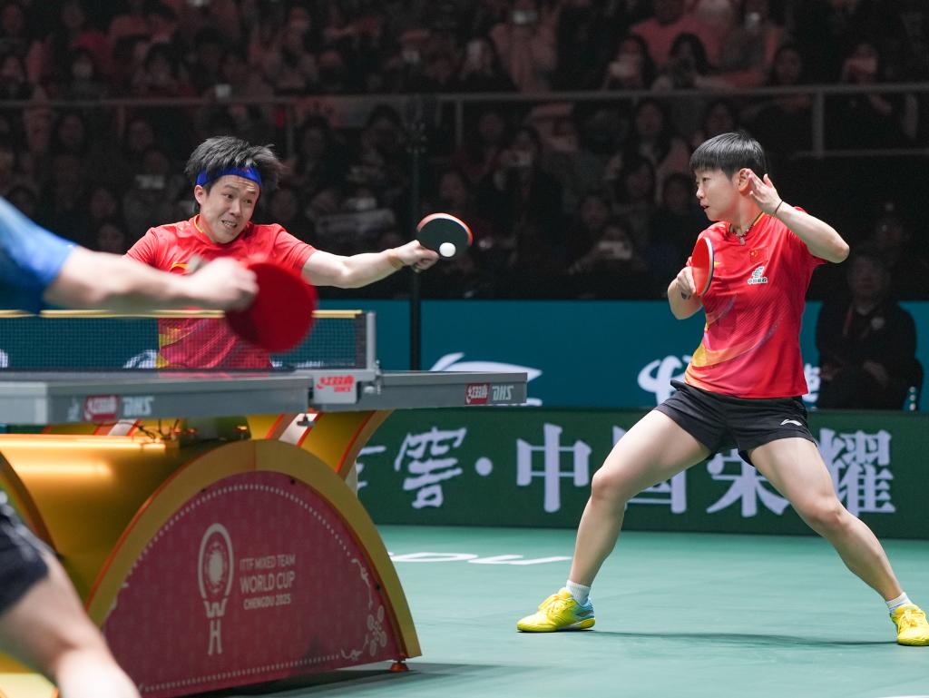 2025國際乒聯(lián)混合團(tuán)體世界杯成都開幕 中國隊(duì)迎來“開門紅”