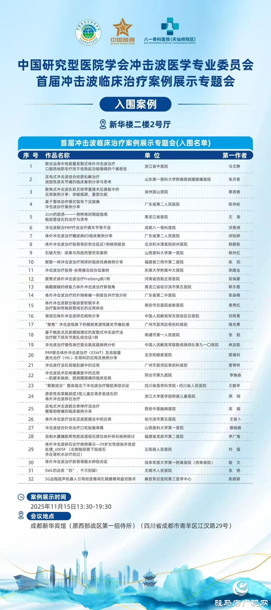 基層突圍!正陽縣人民醫(yī)院泌尿外科碎石案例閃耀全國醫(yī)學(xué)盛會