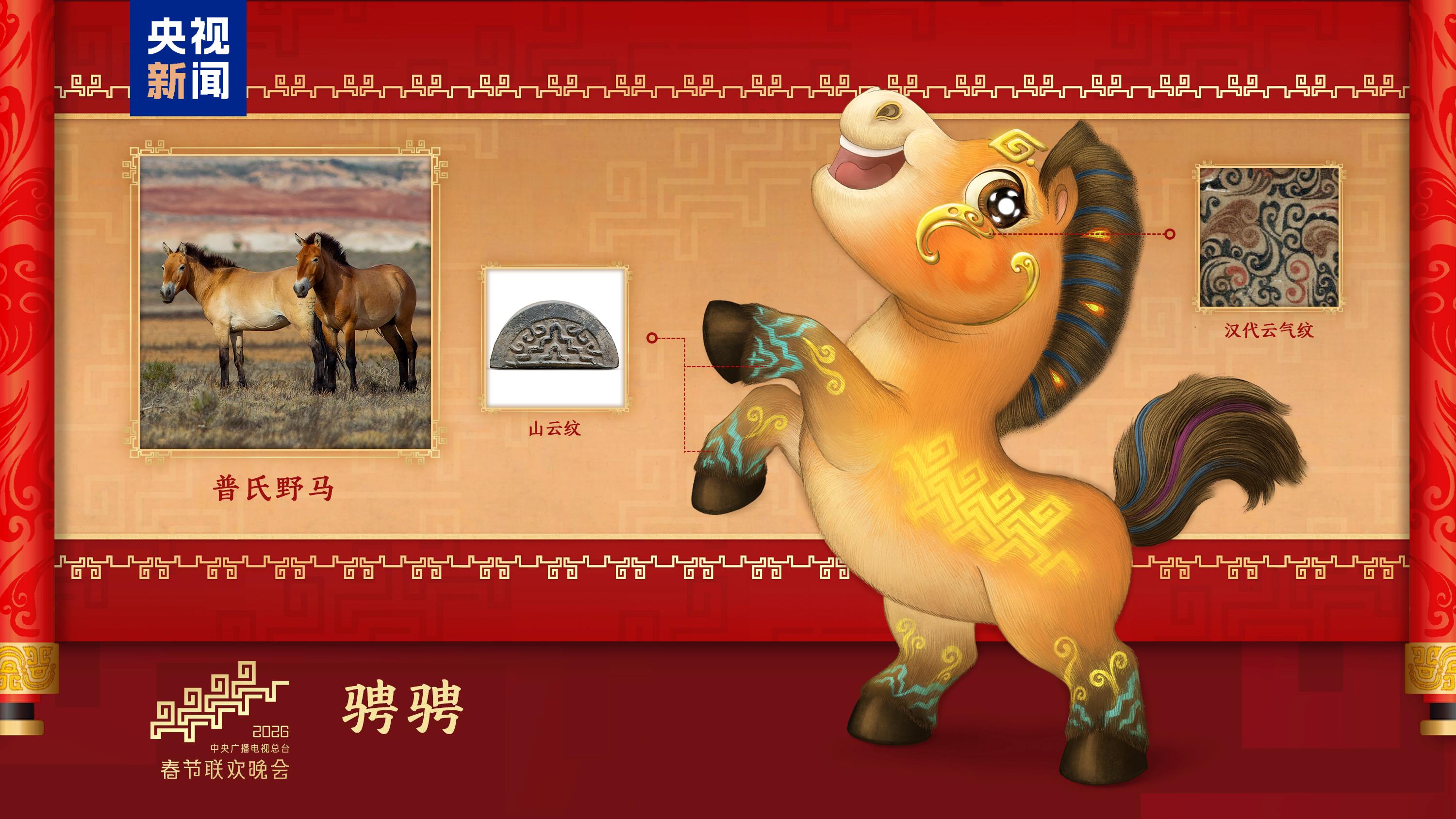 騏驥馳騁！2026年總臺馬年春晚吉祥物發(fā)布