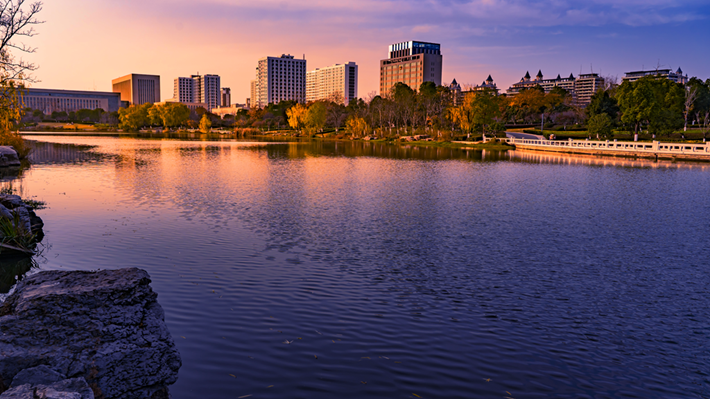 縣區(qū)動(dòng)態(tài) | 金輝染玉帶 樹影繪冬卷