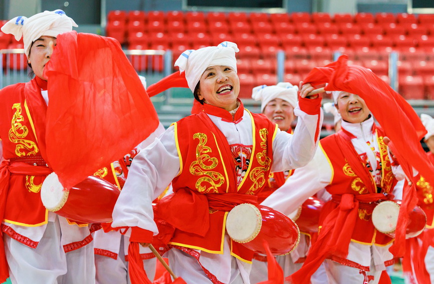 社火排練迎新年