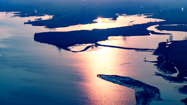 縣區(qū)動態(tài)|湖鏡映霞彩 落日醉余暉