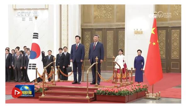 習(xí)近平同韓國總統(tǒng)李在明舉行會談