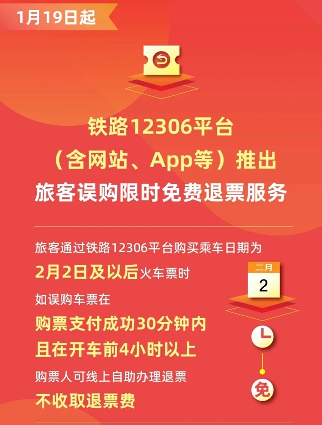 駐馬店西站溫馨提示:旅客誤購車票限時可免費退票